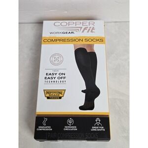 copper fit compression socks UNISEX S/M M6-9 WOMENS 7-10 WORKGEAR COPPER FIT
